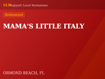 MAMA'S LITTLE ITALY — Restaurant in ORMOND BEACH, FL