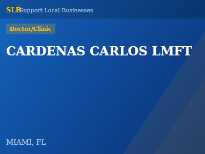 CARDENAS CARLOS LMFT — Doctor/Clinic in MIAMI, FL