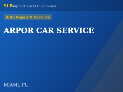 ARPOR CAR SERVICE — Auto Repair & Services in MIAMI, FL