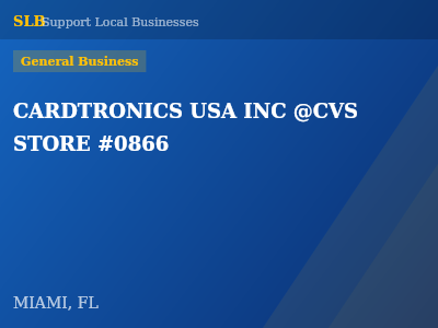 CARDTRONICS USA INC @CVS STORE #0866 — General Business in MIAMI, FL