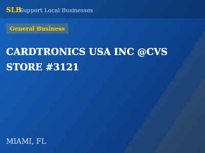 CARDTRONICS USA INC @CVS STORE #3121 — General Business in MIAMI, FL
