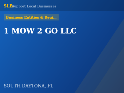 1 MOW 2 GO LLC — Business Entities & Registrations in SOUTH DAYTONA, FL