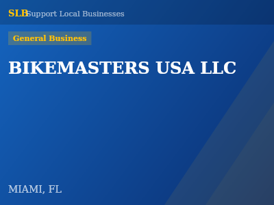 BIKEMASTERS USA LLC — General Business in MIAMI, FL