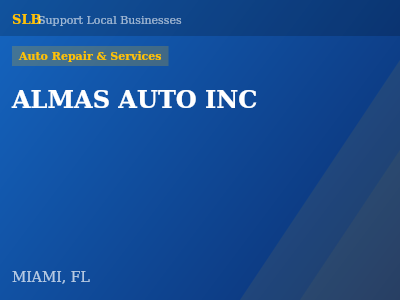 ALMAS AUTO INC — Auto Repair & Services in MIAMI, FL