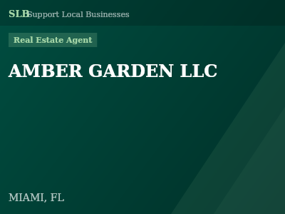 AMBER GARDEN LLC — Real Estate Agent in MIAMI, FL