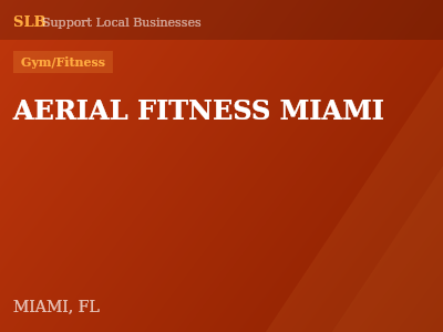 AERIAL FITNESS MIAMI — Gym/Fitness in MIAMI, FL