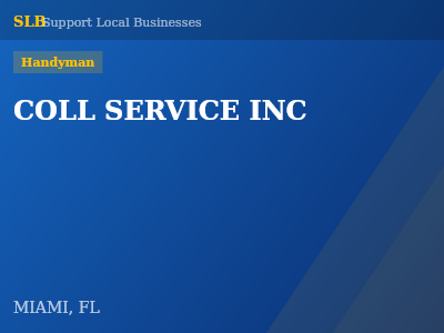 COLL SERVICE INC — Handyman in MIAMI, FL