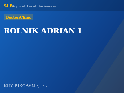 ROLNIK ADRIAN I — Doctor/Clinic in KEY BISCAYNE, FL