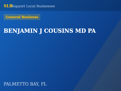 BENJAMIN J COUSINS MD PA — General Business in PALMETTO BAY, FL