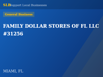 FAMILY DOLLAR STORES OF FL LLC #31256 — General Business in MIAMI, FL