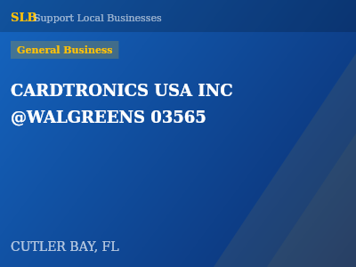 CARDTRONICS USA INC @WALGREENS 03565 — General Business in CUTLER BAY, FL