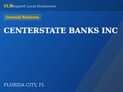 CENTERSTATE BANKS INC — General Business in FLORIDA CITY, FL