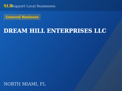 DREAM HILL ENTERPRISES LLC — General Business in NORTH MIAMI, FL