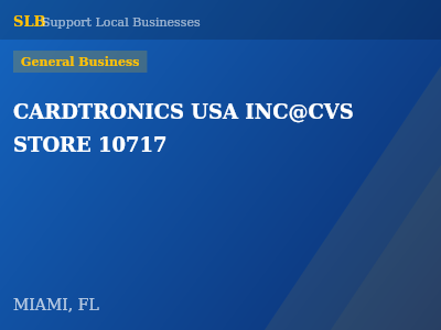 CARDTRONICS USA INC@CVS STORE 10717 — General Business in MIAMI, FL
