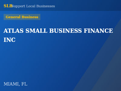 ATLAS SMALL BUSINESS FINANCE INC — General Business in MIAMI, FL