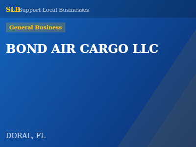 BOND AIR CARGO LLC — General Business in DORAL, FL