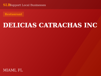 DELICIAS CATRACHAS INC — Restaurant in MIAMI, FL