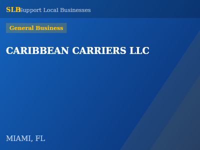 CARIBBEAN CARRIERS LLC — General Business in MIAMI, FL