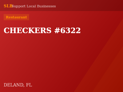 CHECKERS #6322 — Restaurant in DELAND, FL