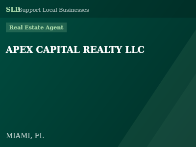 APEX CAPITAL REALTY LLC — Real Estate Agent in MIAMI, FL