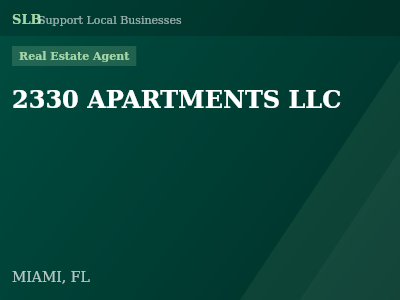 2330 APARTMENTS LLC — Real Estate Agent in MIAMI, FL