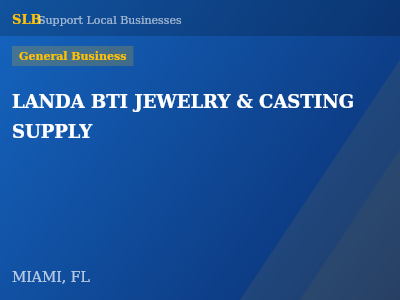 LANDA BTI JEWELRY & CASTING SUPPLY — General Business in MIAMI, FL