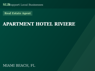 APARTMENT HOTEL RIVIERE — Real Estate Agent in MIAMI BEACH, FL