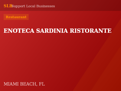 ENOTECA SARDINIA RISTORANTE — Restaurant in MIAMI BEACH, FL