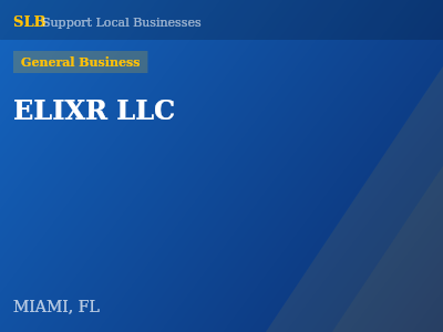 ELIXR LLC — General Business in MIAMI, FL