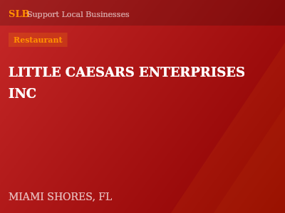 LITTLE CAESARS ENTERPRISES INC — Restaurant in MIAMI SHORES, FL