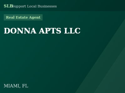 DONNA APTS LLC — Real Estate Agent in MIAMI, FL