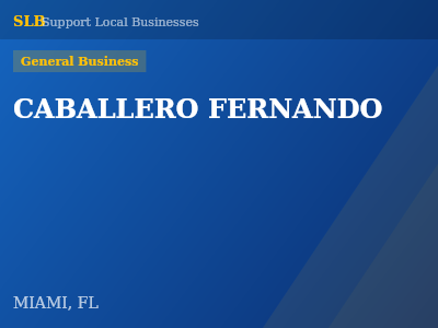 CABALLERO FERNANDO — General Business in MIAMI, FL