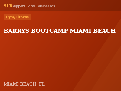 BARRYS BOOTCAMP MIAMI BEACH — Gym/Fitness in MIAMI BEACH, FL