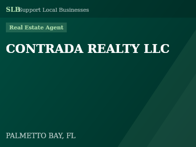 CONTRADA REALTY LLC — Real Estate Agent in PALMETTO BAY, FL