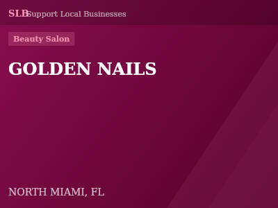 GOLDEN NAILS — Beauty Salon in NORTH MIAMI, FL