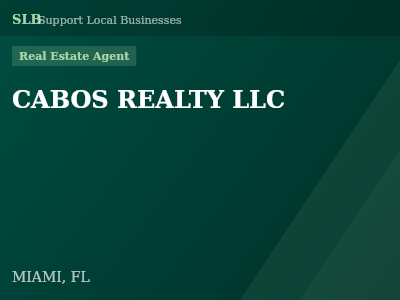 CABOS REALTY LLC — Real Estate Agent in MIAMI, FL