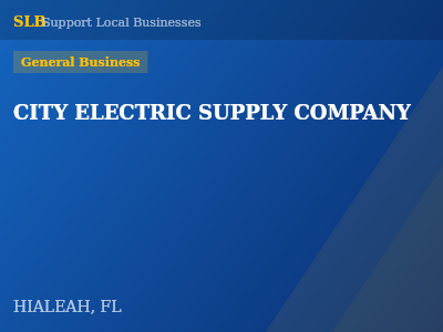 CITY ELECTRIC SUPPLY COMPANY — General Business in HIALEAH, FL