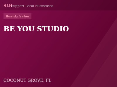 BE YOU STUDIO — Beauty Salon in COCONUT GROVE, FL