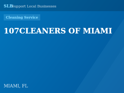 107CLEANERS OF MIAMI — Cleaning Service in MIAMI, FL