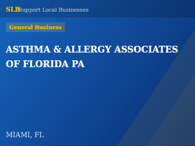 ASTHMA & ALLERGY ASSOCIATES OF FLORIDA PA — General Business in MIAMI, FL