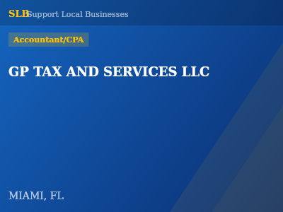 GP TAX AND SERVICES LLC — Accountant/CPA in MIAMI, FL