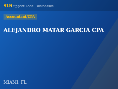 ALEJANDRO MATAR GARCIA CPA — Accountant/CPA in MIAMI, FL