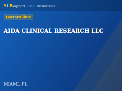 AIDA CLINICAL RESEARCH LLC — Doctor/Clinic in MIAMI, FL