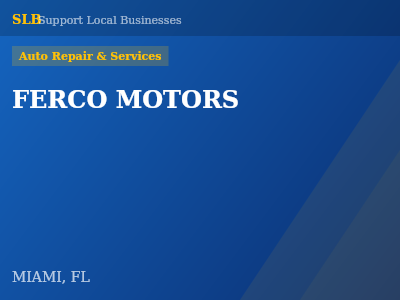 FERCO MOTORS — Auto Repair & Services in MIAMI, FL