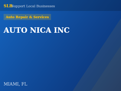 AUTO NICA INC — Auto Repair & Services in MIAMI, FL
