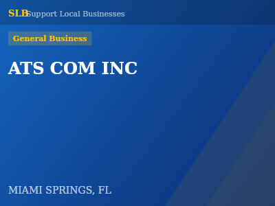 ATS COM INC — General Business in MIAMI SPRINGS, FL