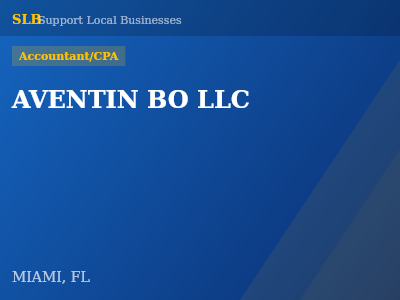 AVENTIN BO LLC — Accountant/CPA in MIAMI, FL