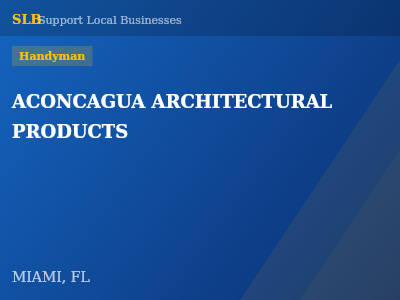 ACONCAGUA ARCHITECTURAL PRODUCTS — Handyman in MIAMI, FL
