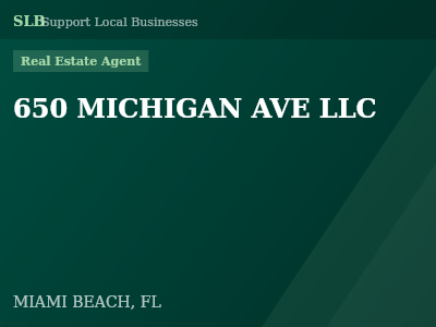 650 MICHIGAN AVE LLC — Real Estate Agent in MIAMI BEACH, FL