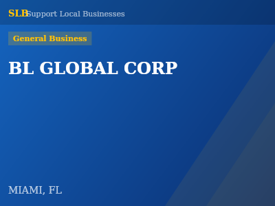 BL GLOBAL CORP — General Business in MIAMI, FL